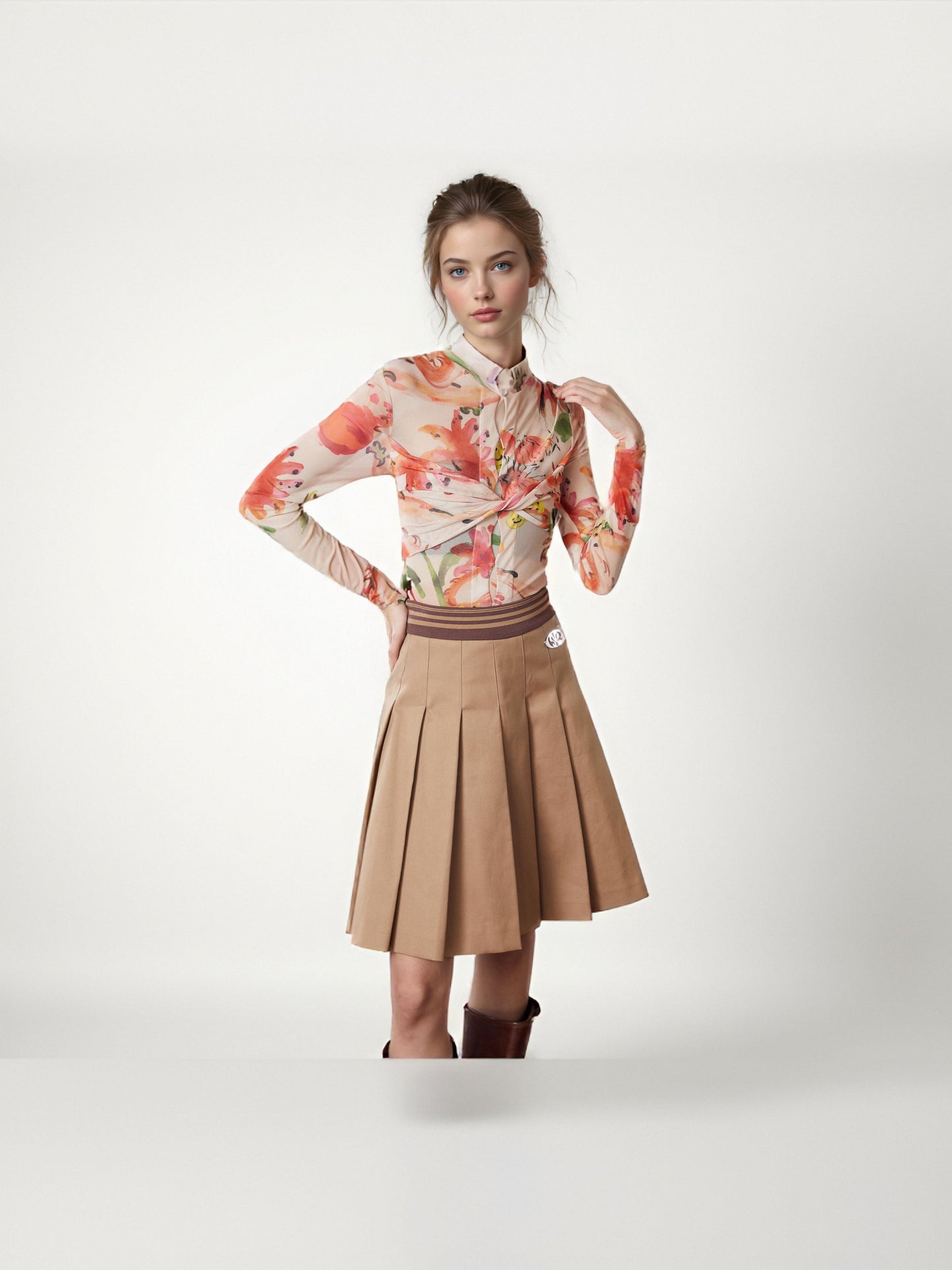 Hollow Elegant Fashionable Bottoming Shirt