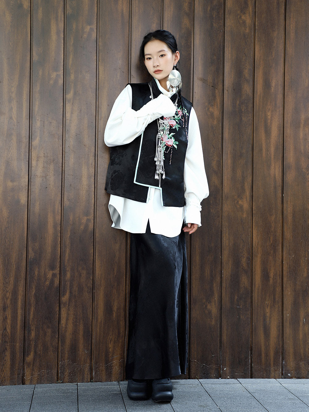 MUKZIN Velvet "Linglongzi"New Chinese Style Cotton-padded Vest