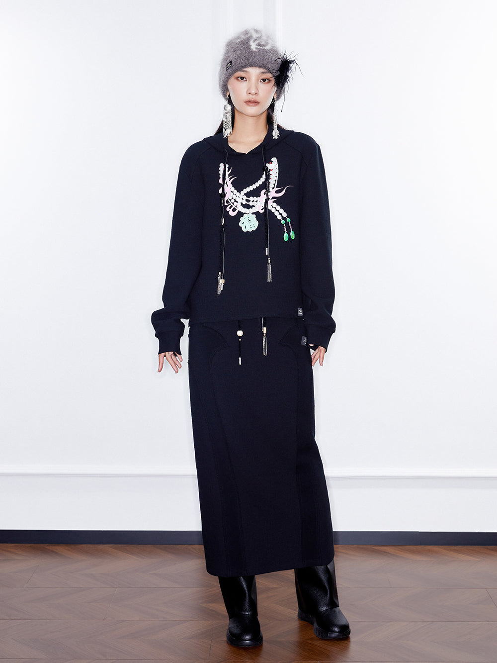 MUKZIN  Linglong  Long-sleeve Hoodie