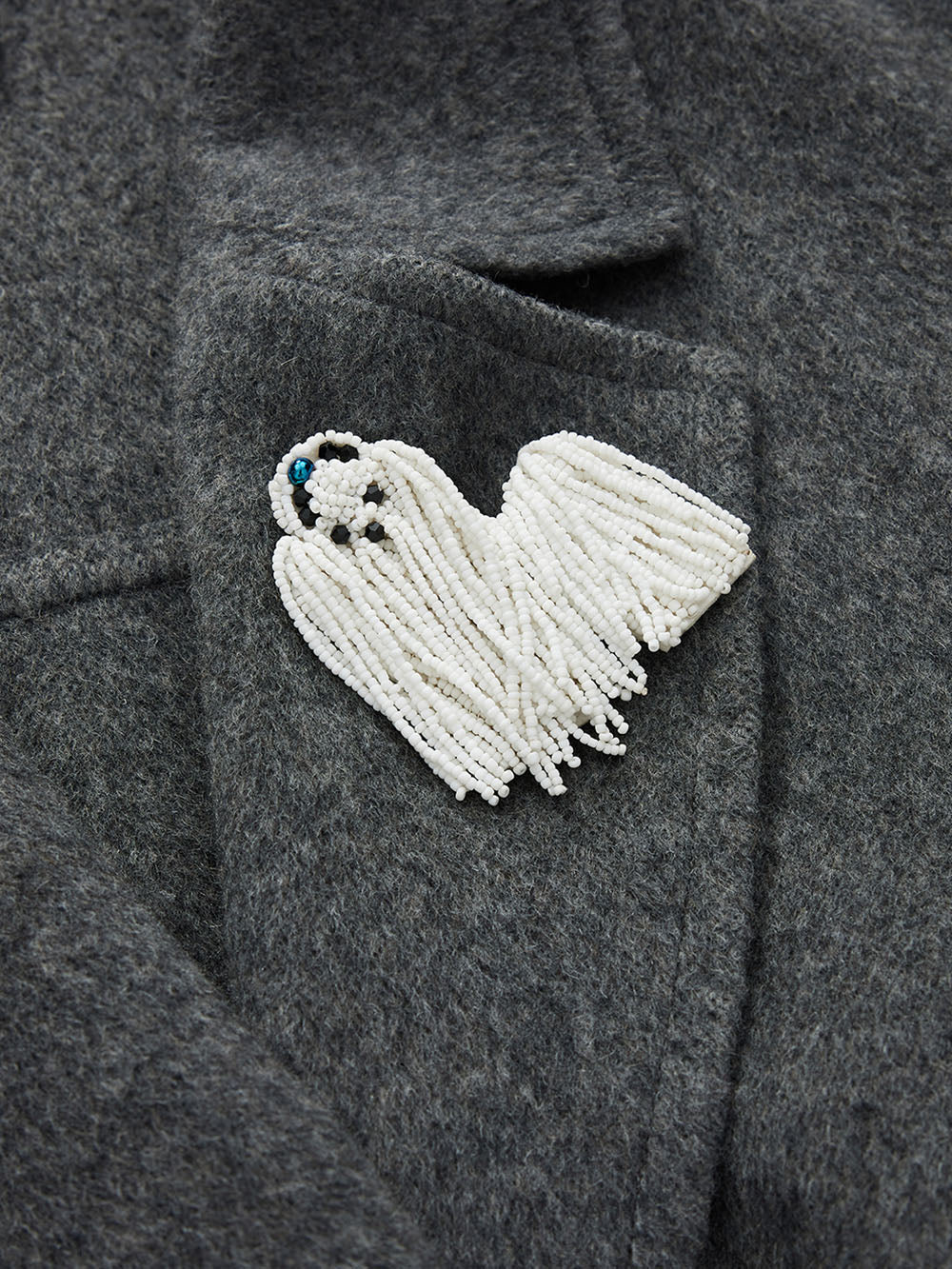 MUKZIN Linglong“Winter Snow”Heavyweight Reversible Wool Coat