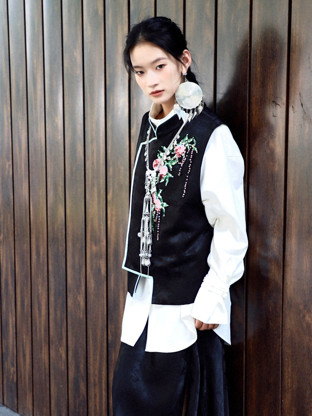 MUKZIN Velvet "Linglongzi"New Chinese Style Cotton-padded Vest