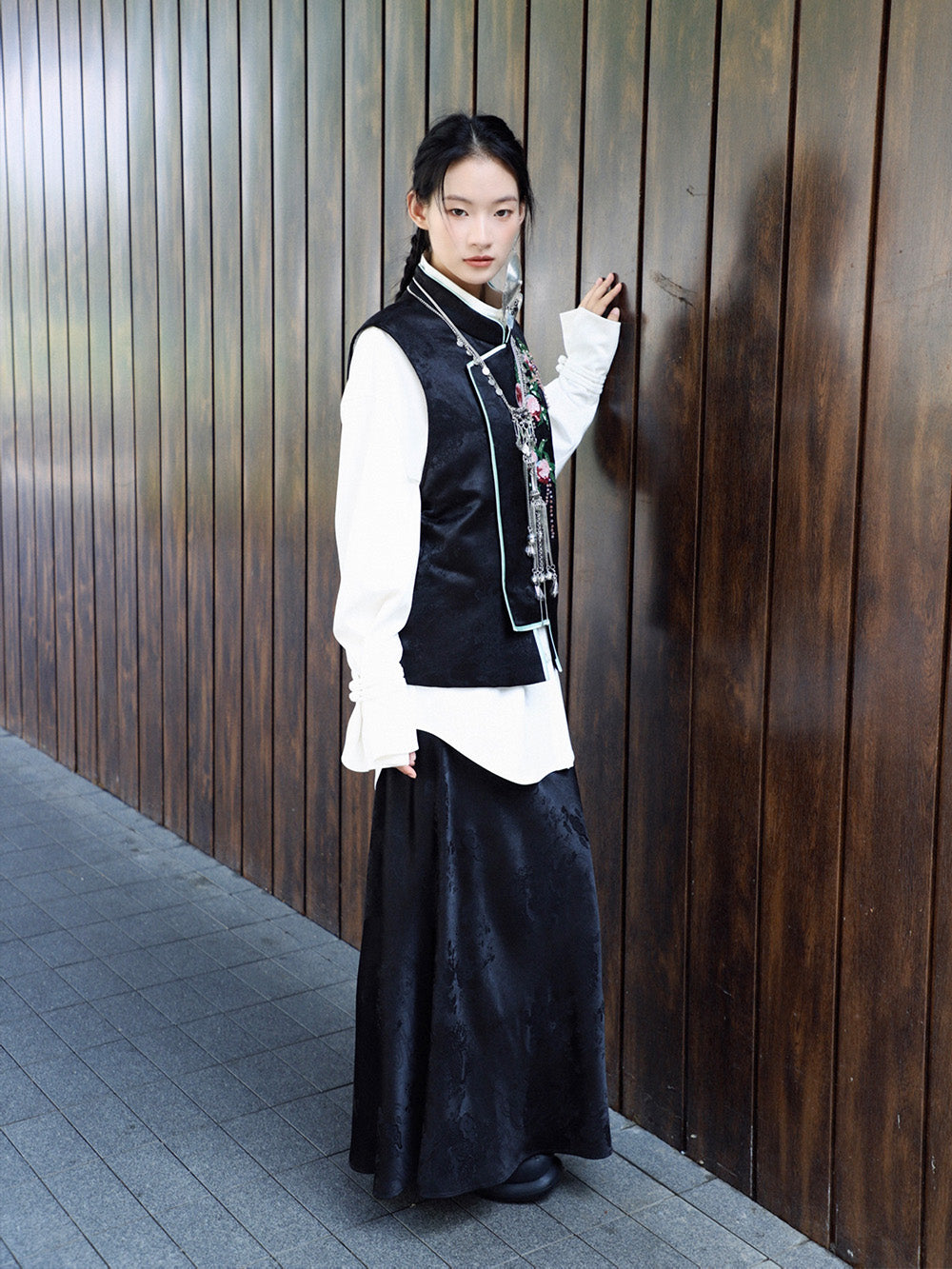 MUKZIN Velvet "Linglongzi"New Chinese Style Cotton-padded Vest