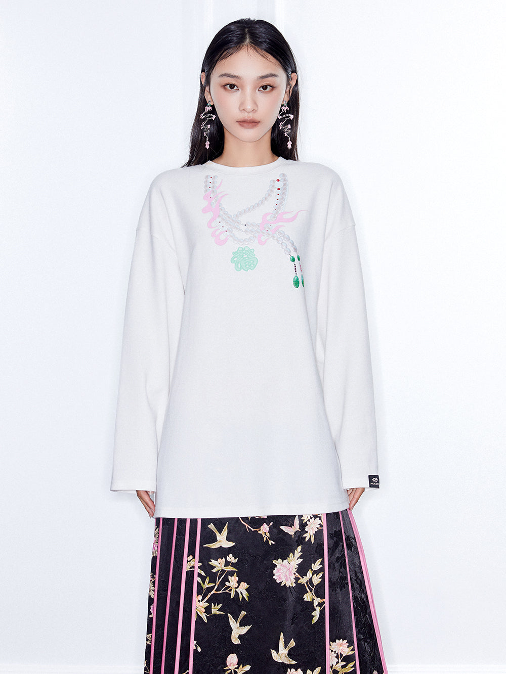 MUKZIN  Linglong  Long - sleeve Sweatshirt