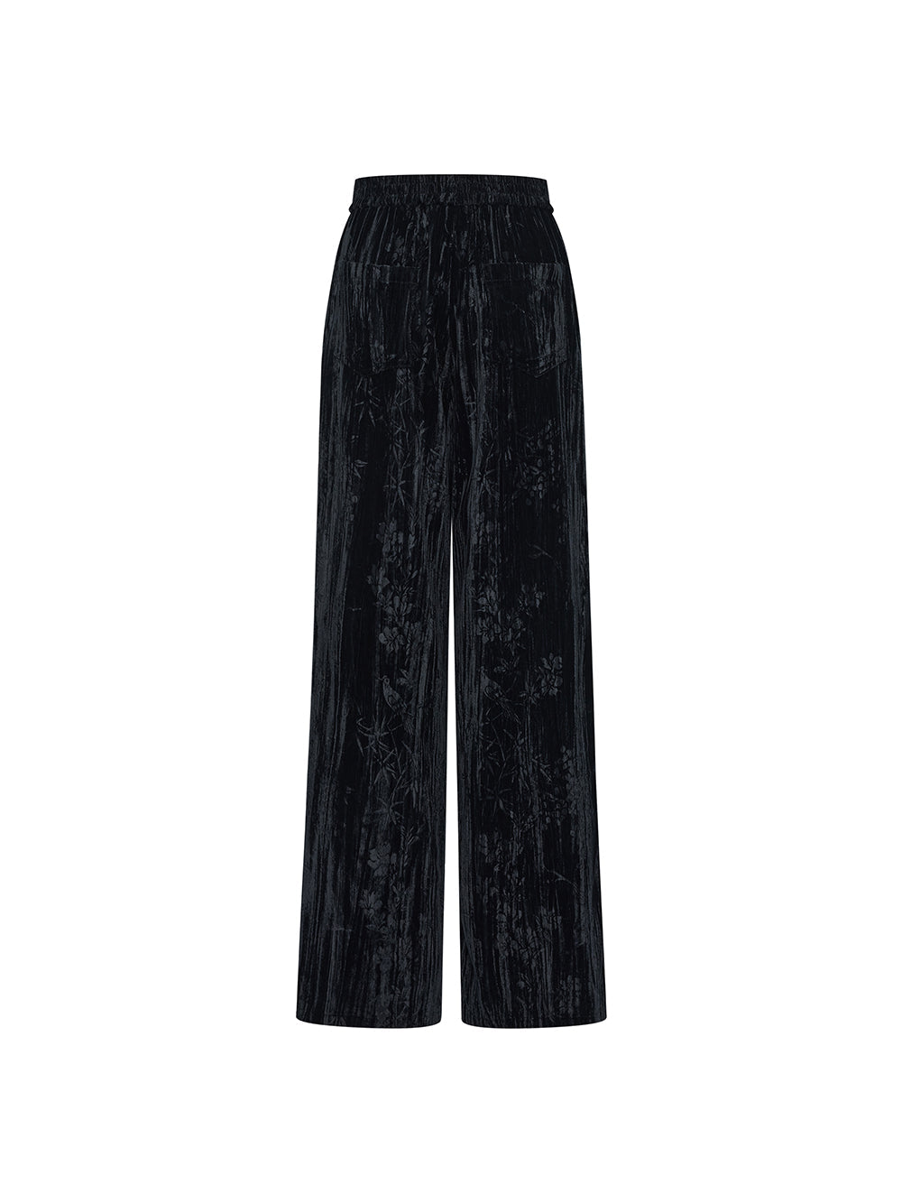 MUKZIN Linglong“Soft Armor” Chinese Style Velvet Wide-Leg Pants